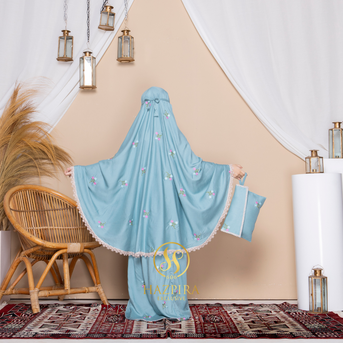 Mukena Anak Rayon Bordir Nadira