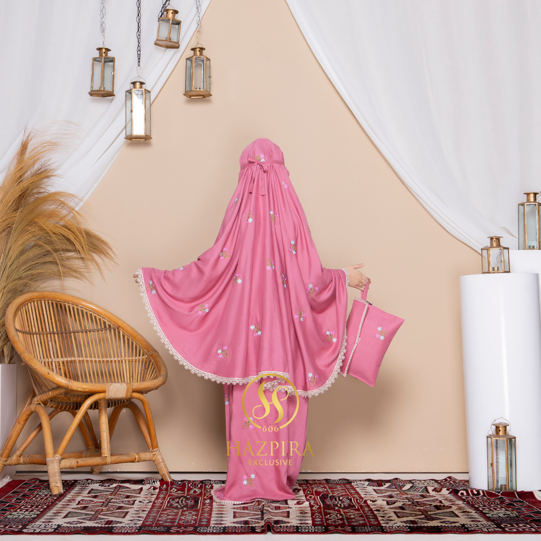 Mukena Anak Rayon Bordir Nadira
