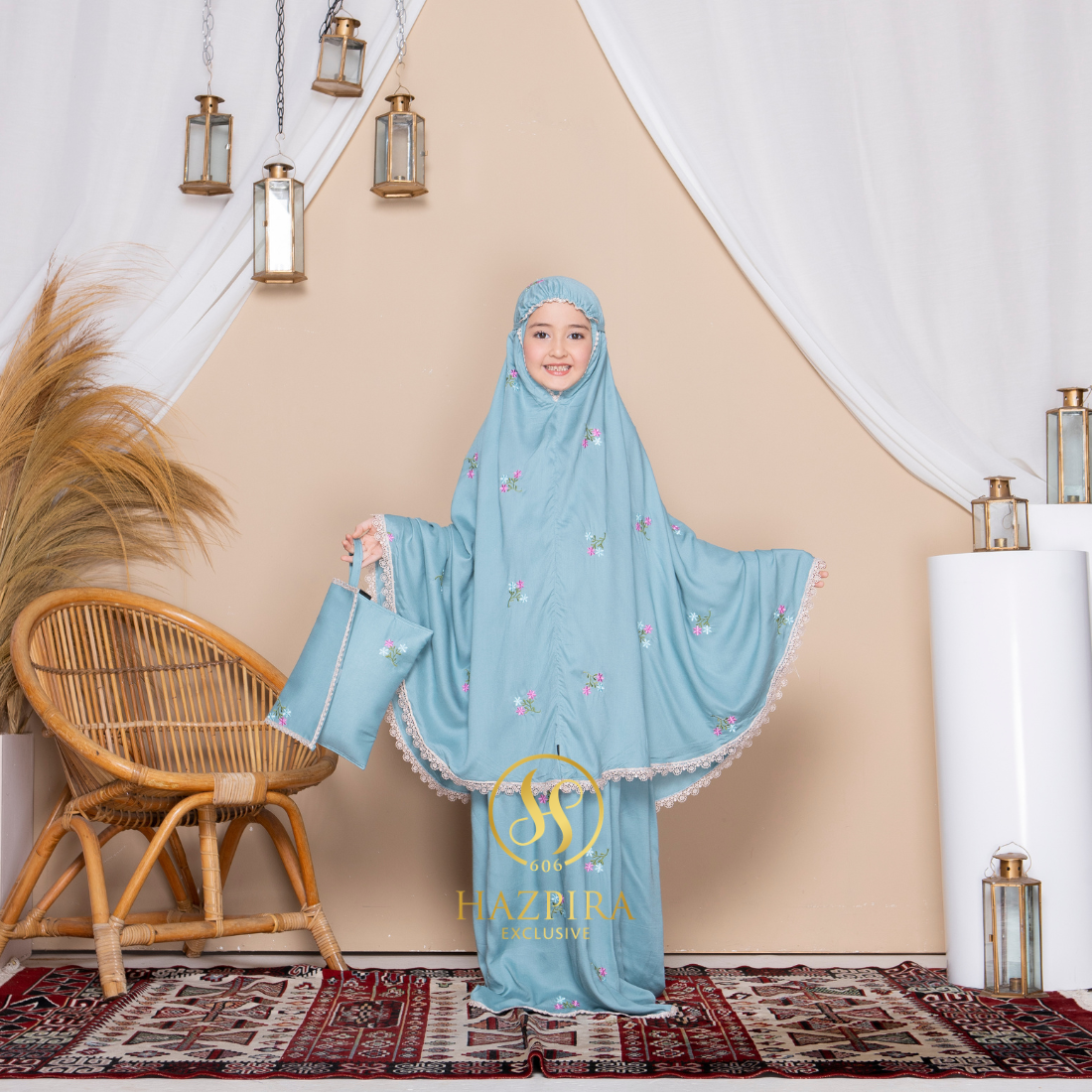 Mukena Anak Rayon Bordir Nadira
