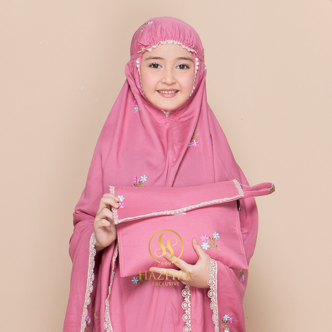 Mukena Anak Rayon Bordir Nadira