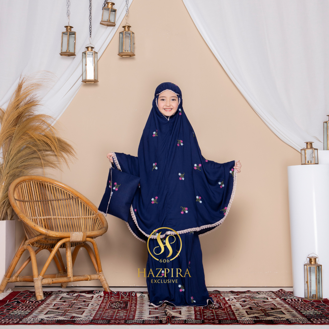 Mukena Anak Rayon Bordir Nadira