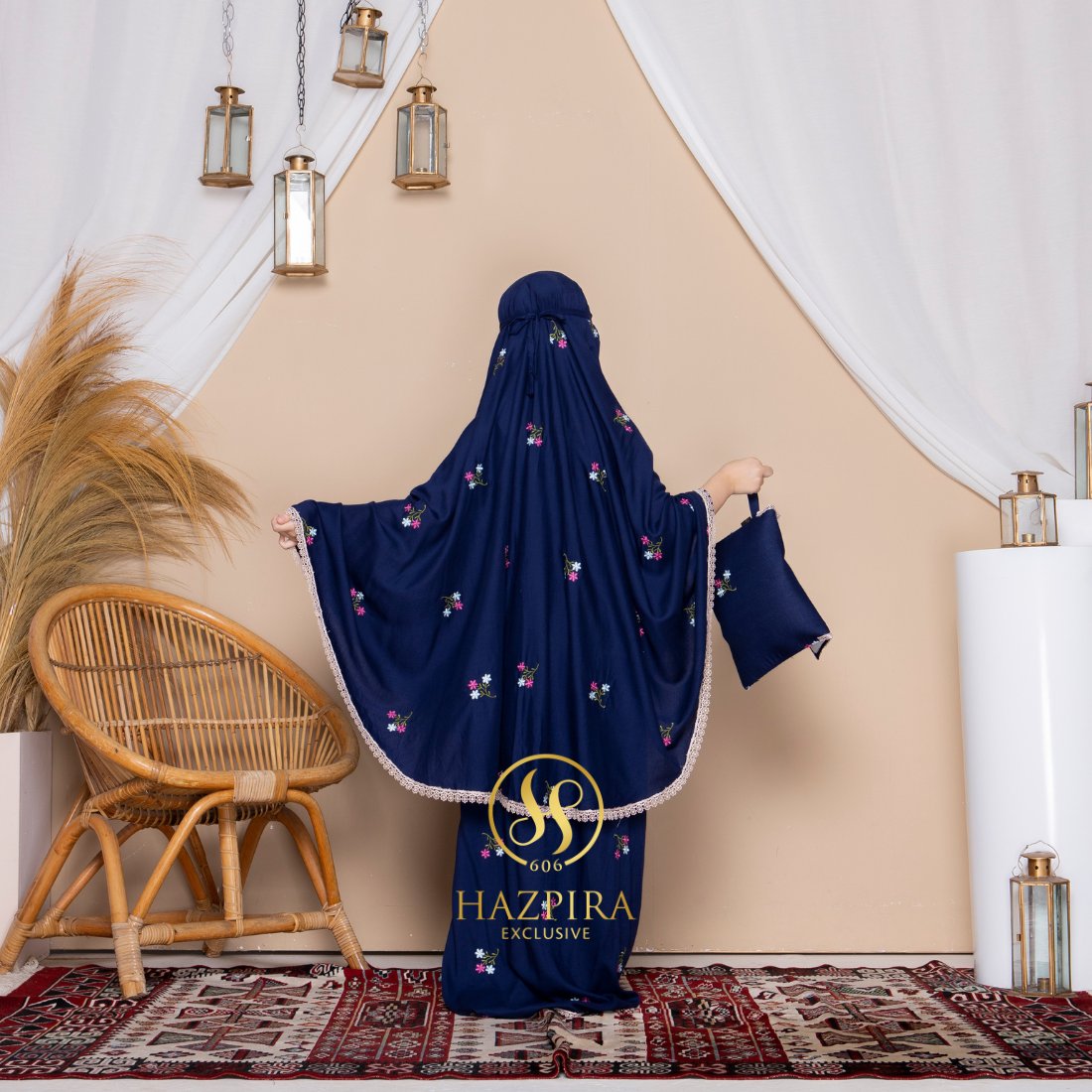 Mukena Anak Rayon Bordir Nadira