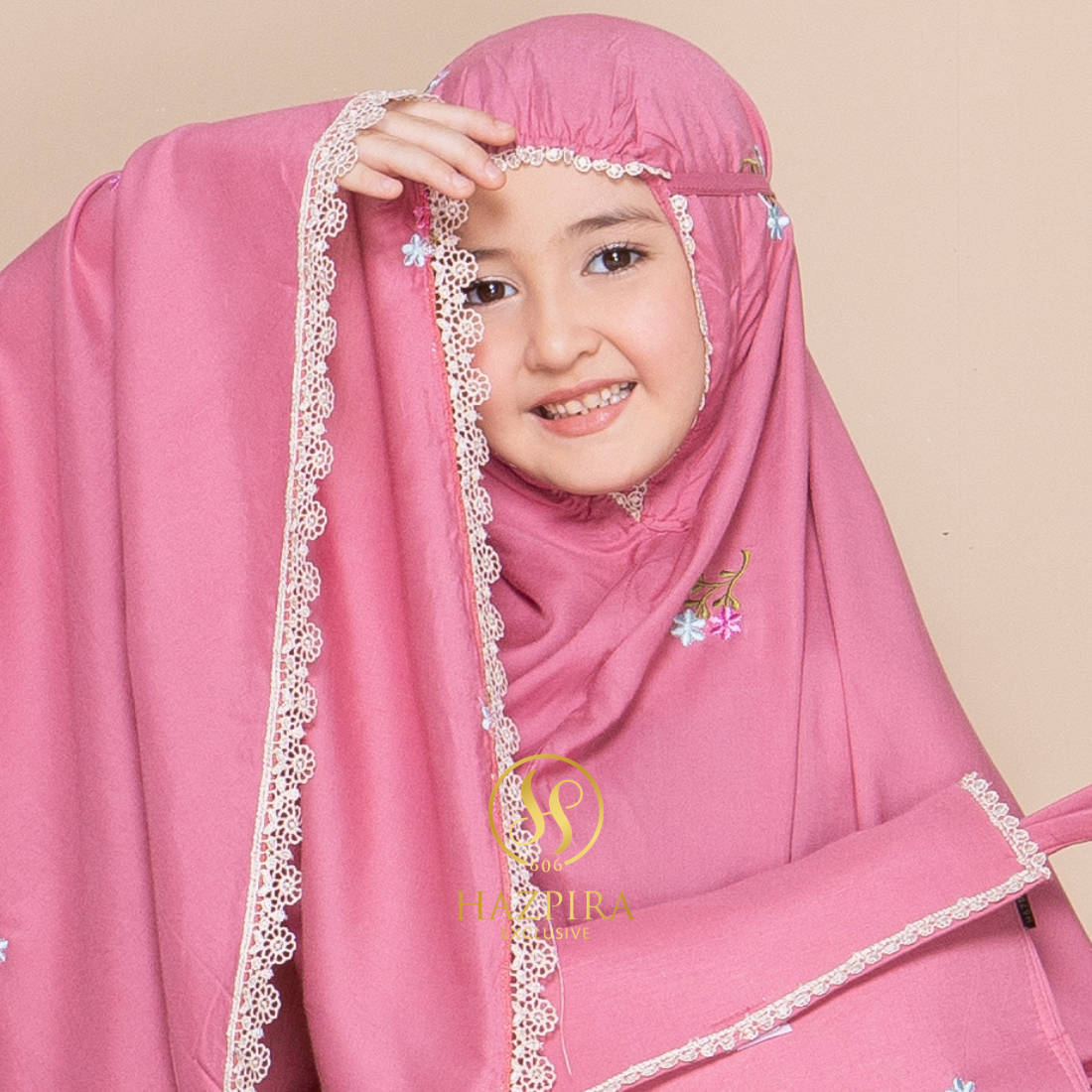 Mukena Anak Rayon Bordir Nadira