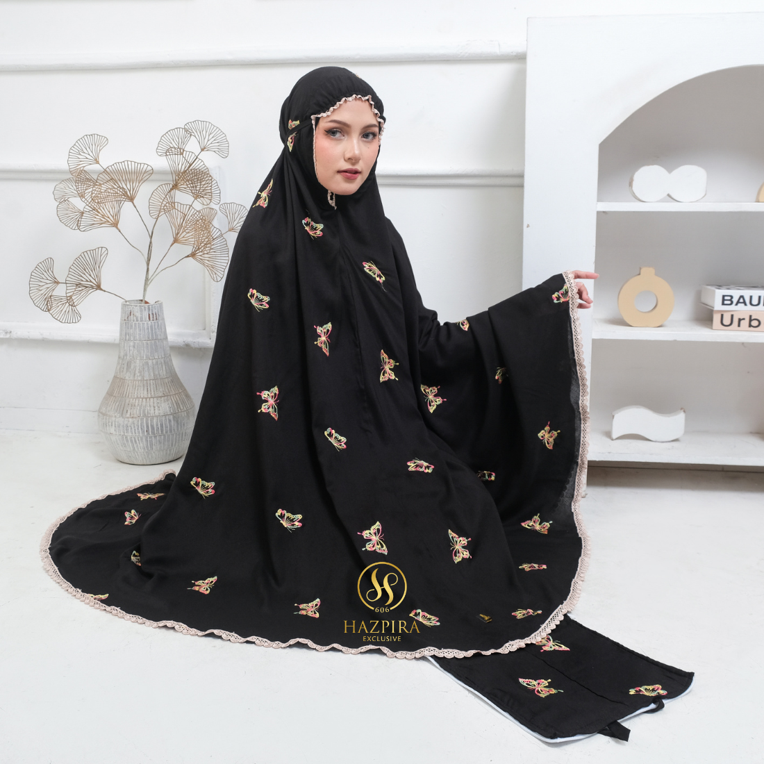 Mukena Dewasa Rayon Bordir Butterfly