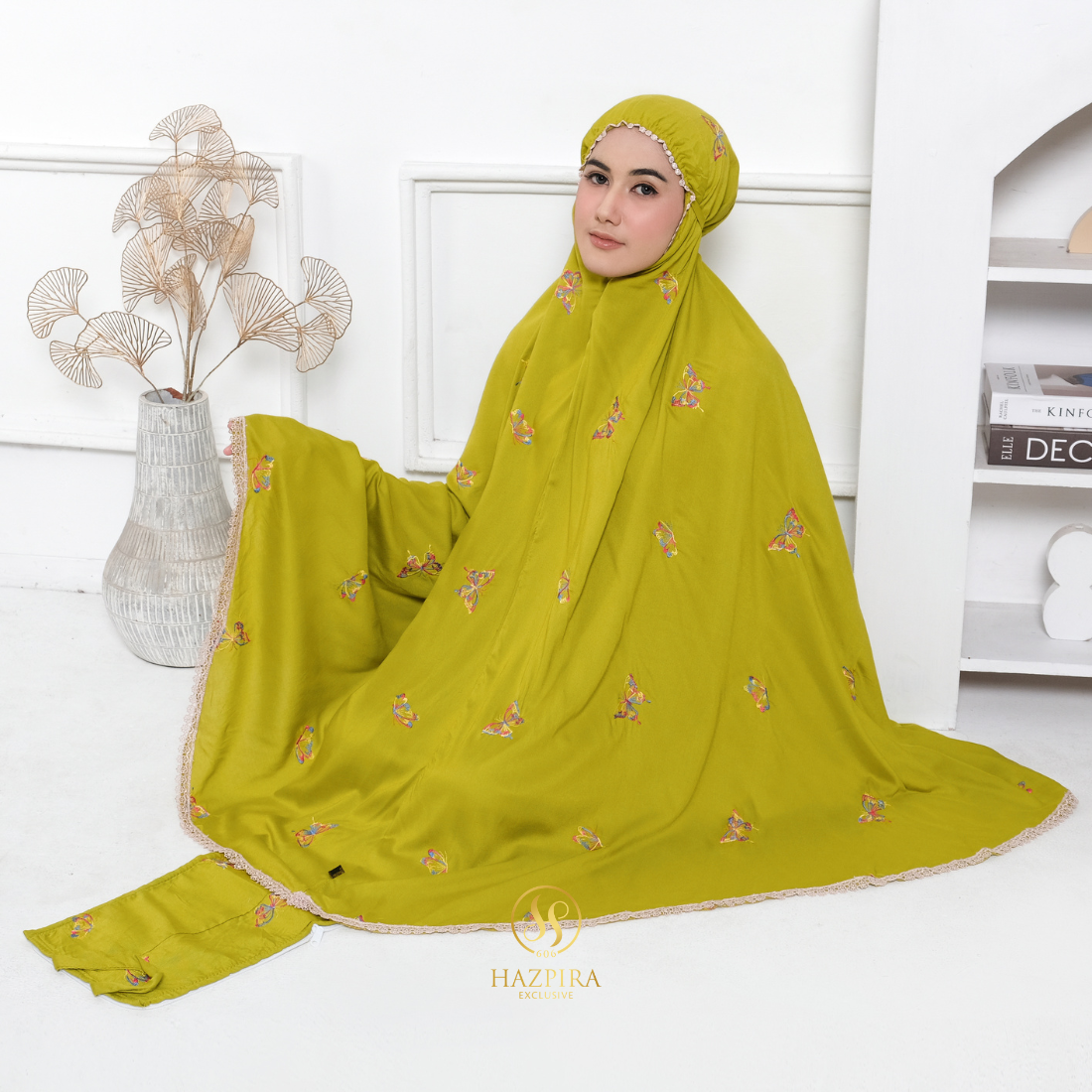 Mukena Dewasa Rayon Bordir Butterfly