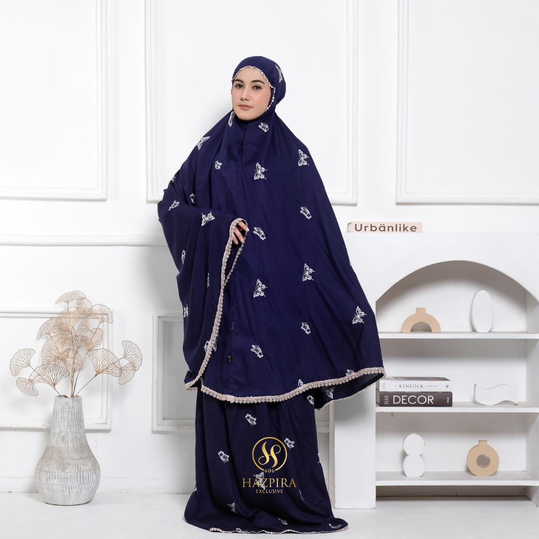 Mukena Dewasa Rayon Bordir Butterfly