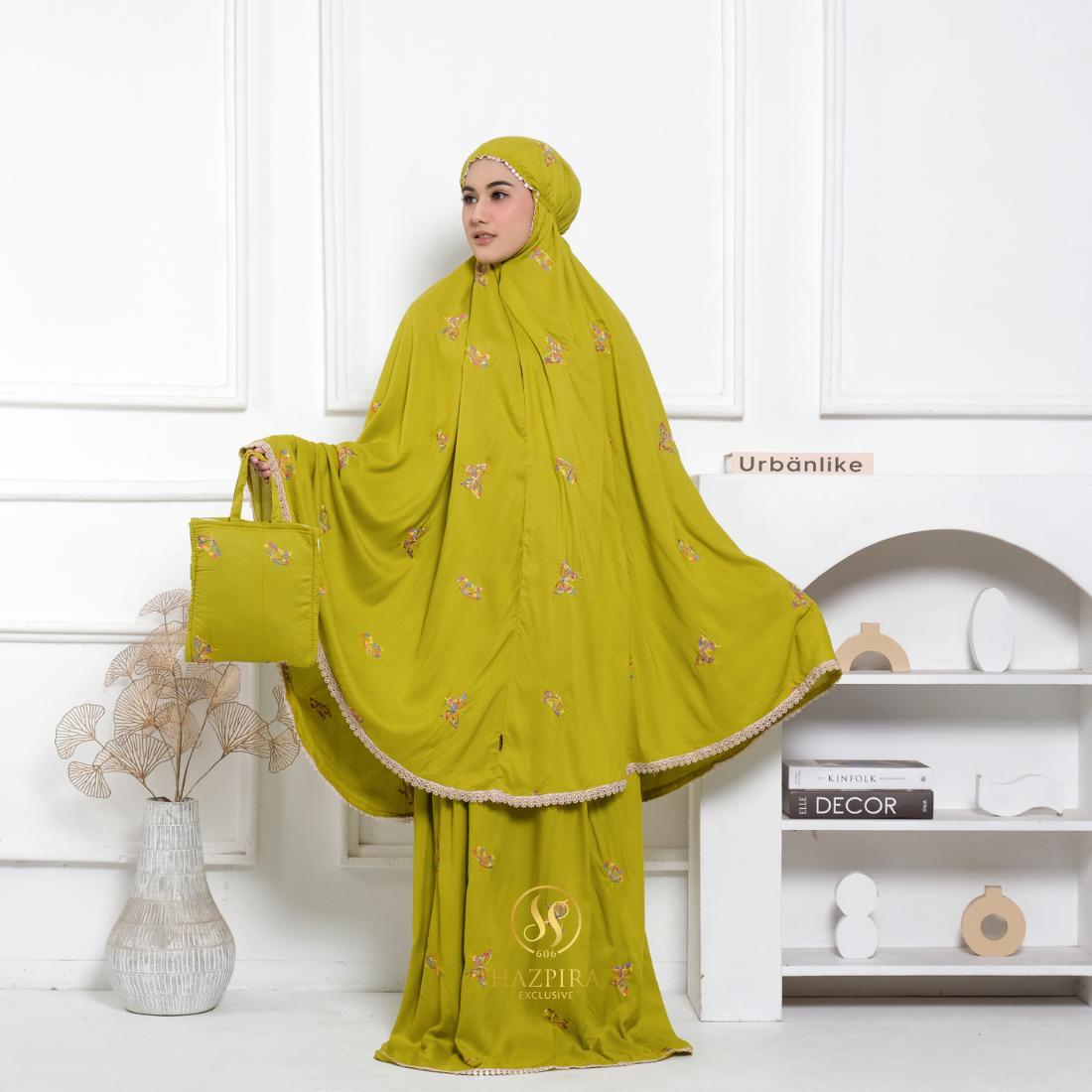 Mukena Dewasa Rayon Bordir Butterfly