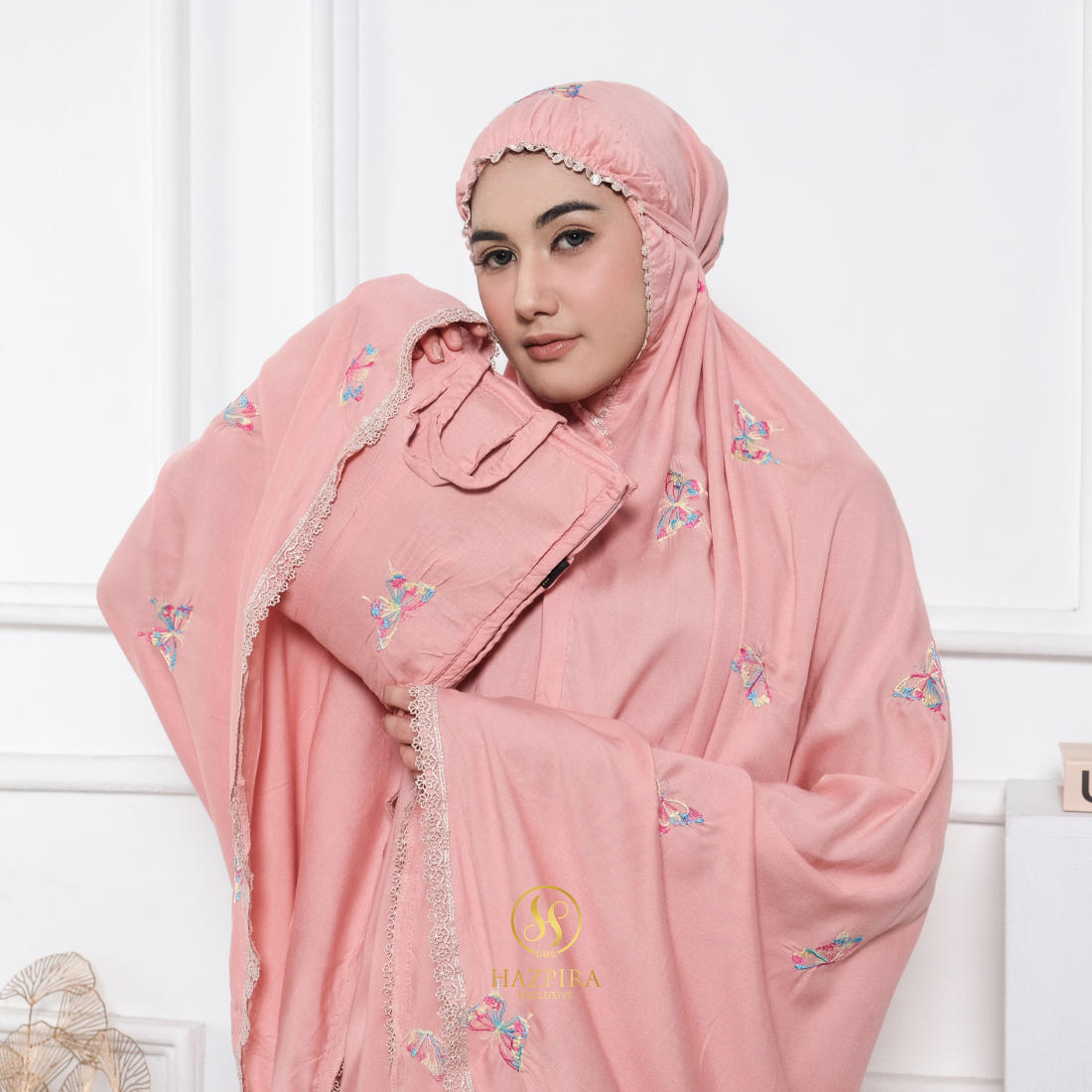 Mukena Dewasa Rayon Bordir Butterfly