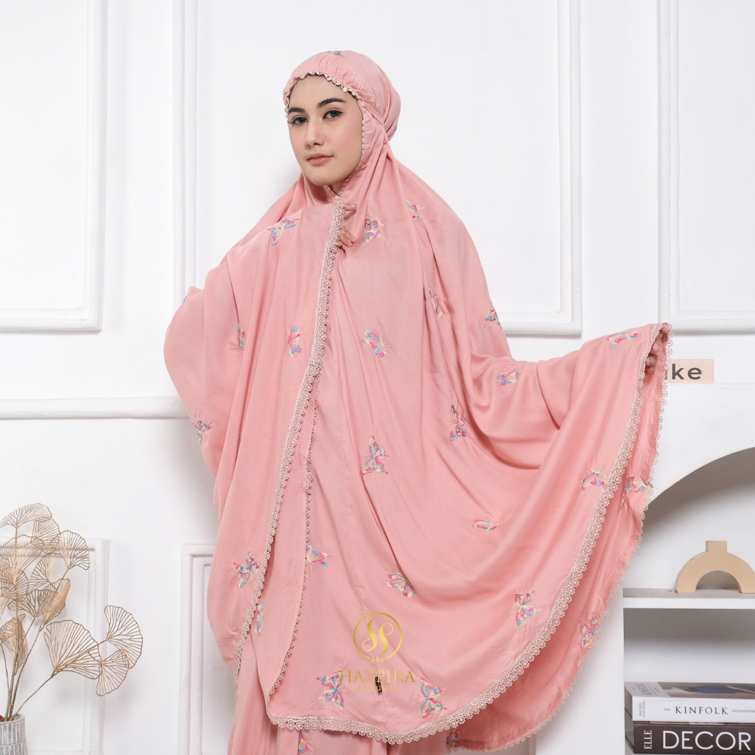Mukena Dewasa Rayon Bordir Butterfly