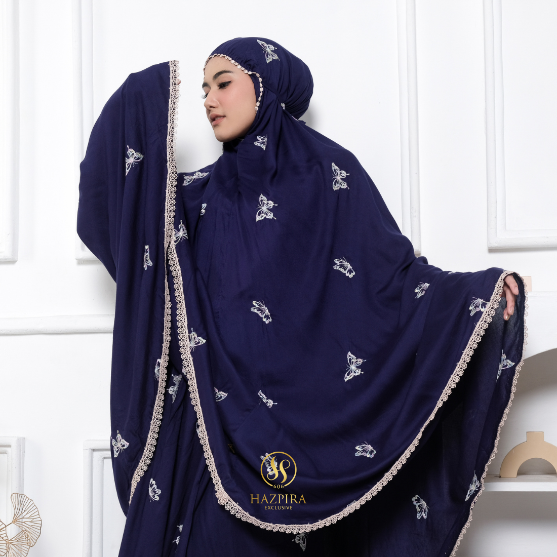 Mukena Dewasa Rayon Bordir Butterfly