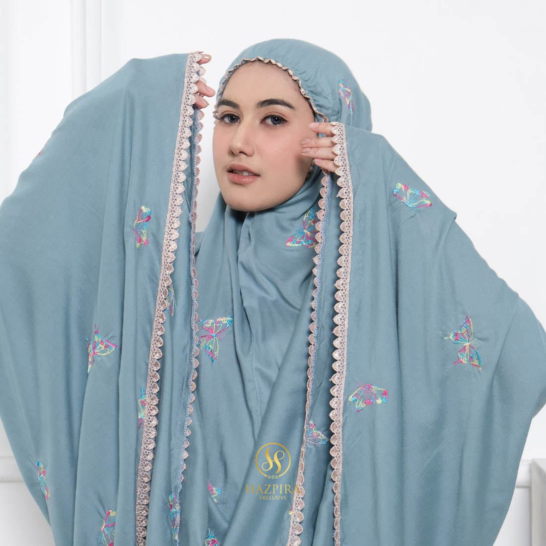 Mukena Dewasa Rayon Bordir Butterfly