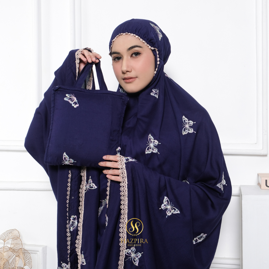 Mukena Dewasa Rayon Bordir Butterfly