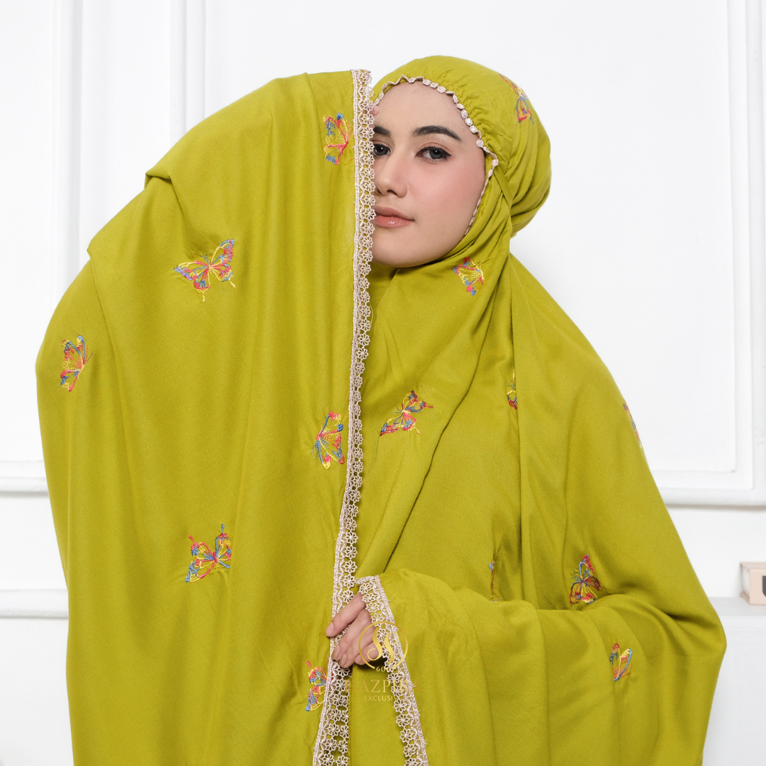 Mukena Dewasa Rayon Bordir Butterfly