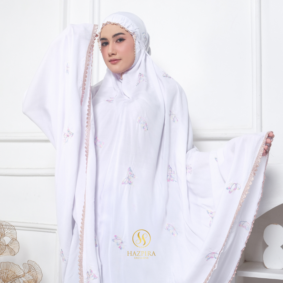 Mukena Dewasa Rayon Bordir Butterfly