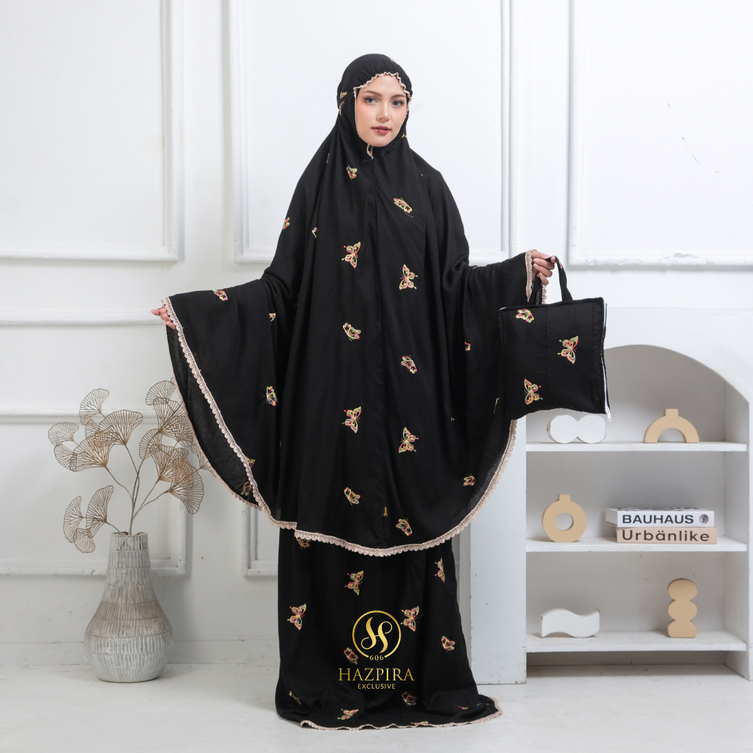 Mukena Dewasa Rayon Bordir Butterfly