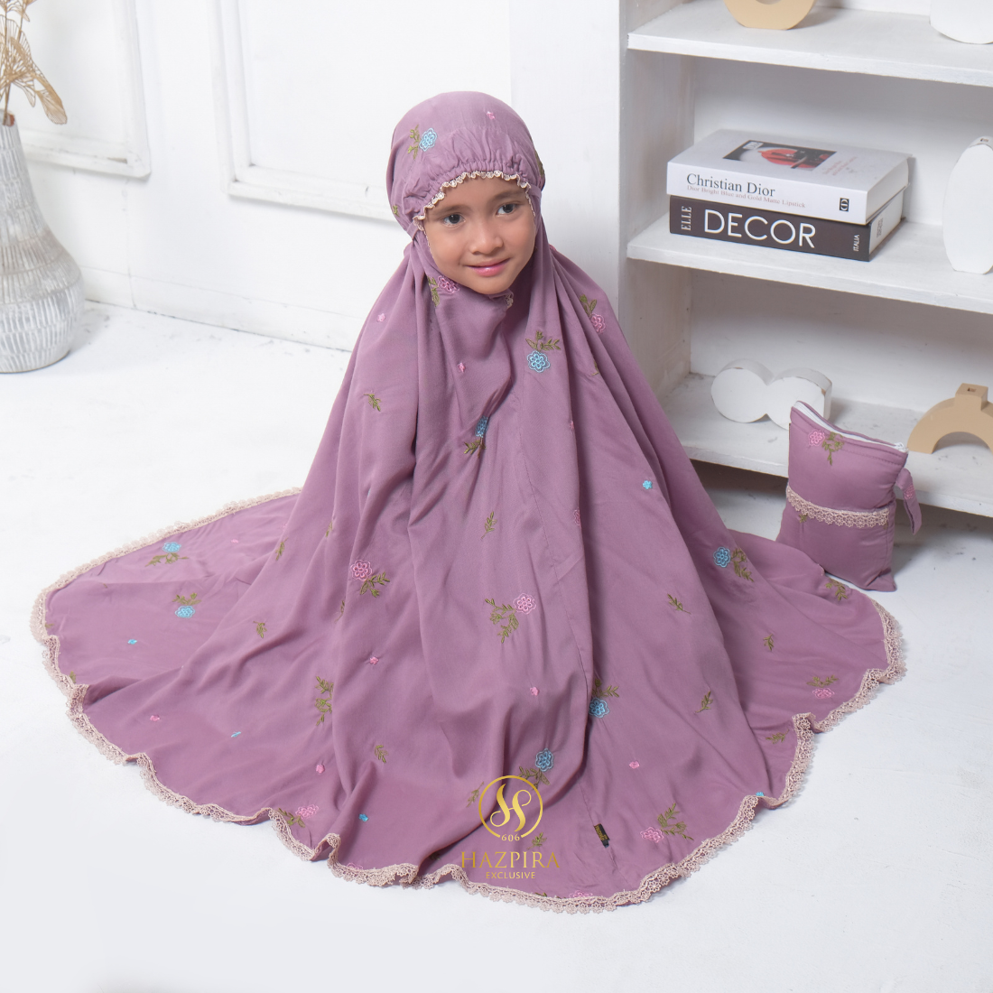 Mukena Anak Rayon Bordir Nahla