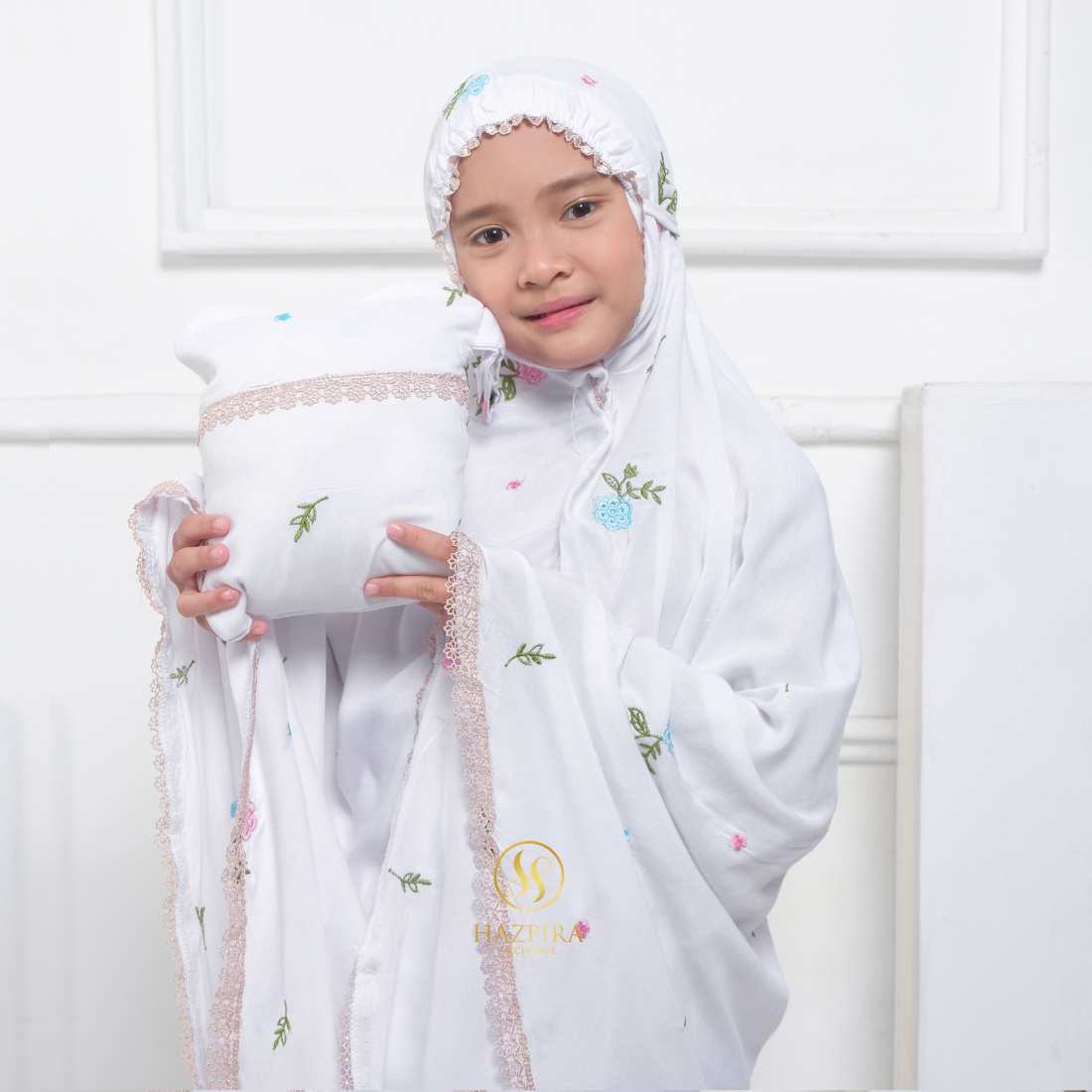 Mukena Anak Rayon Bordir Nahla