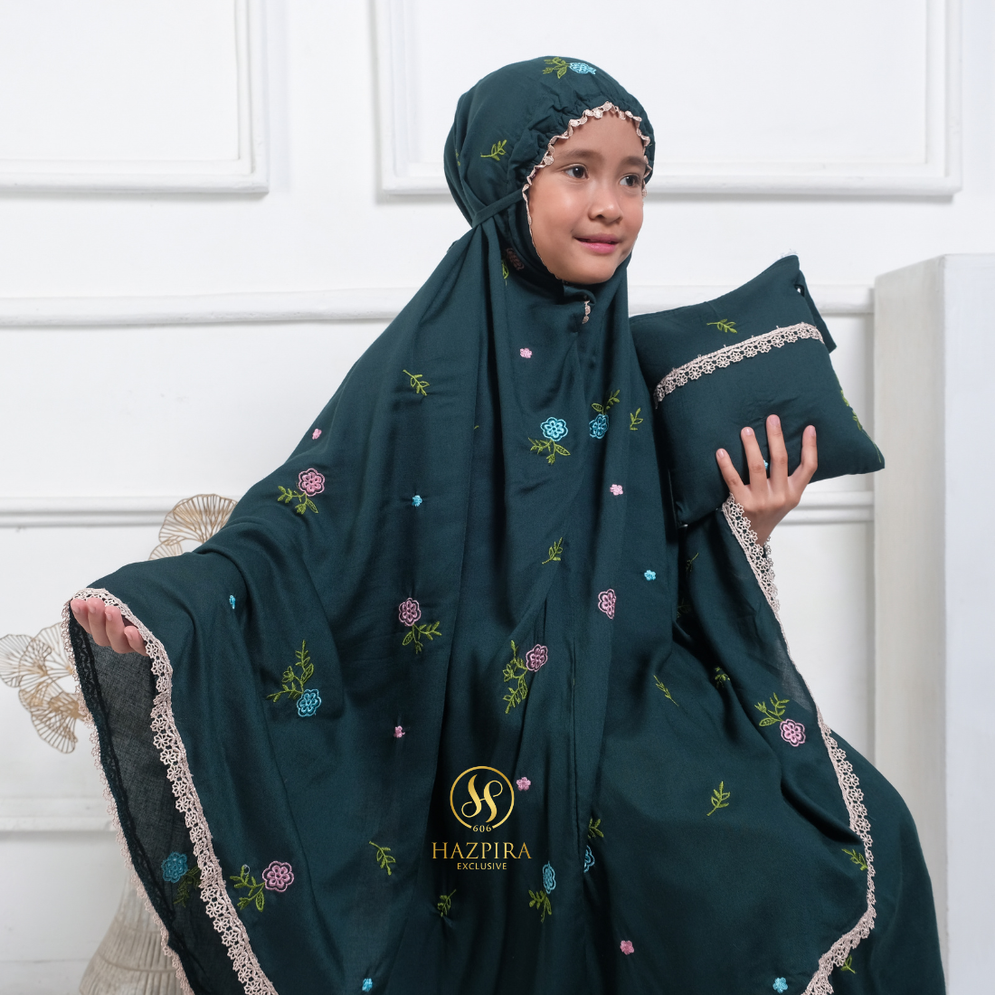 Mukena Anak Rayon Bordir Nahla