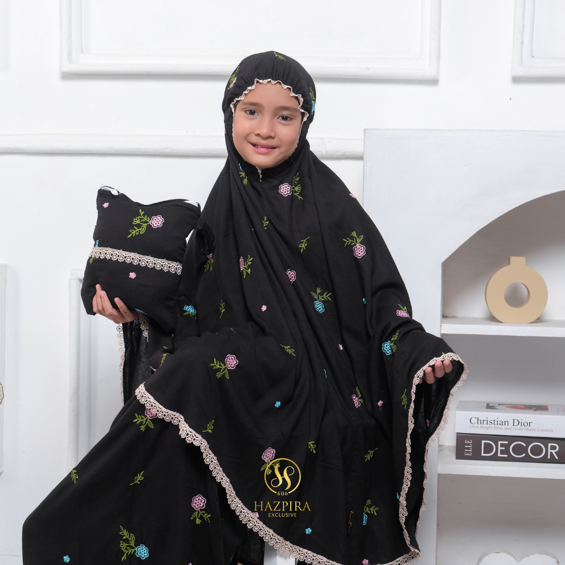 Mukena Anak Rayon Bordir Nahla