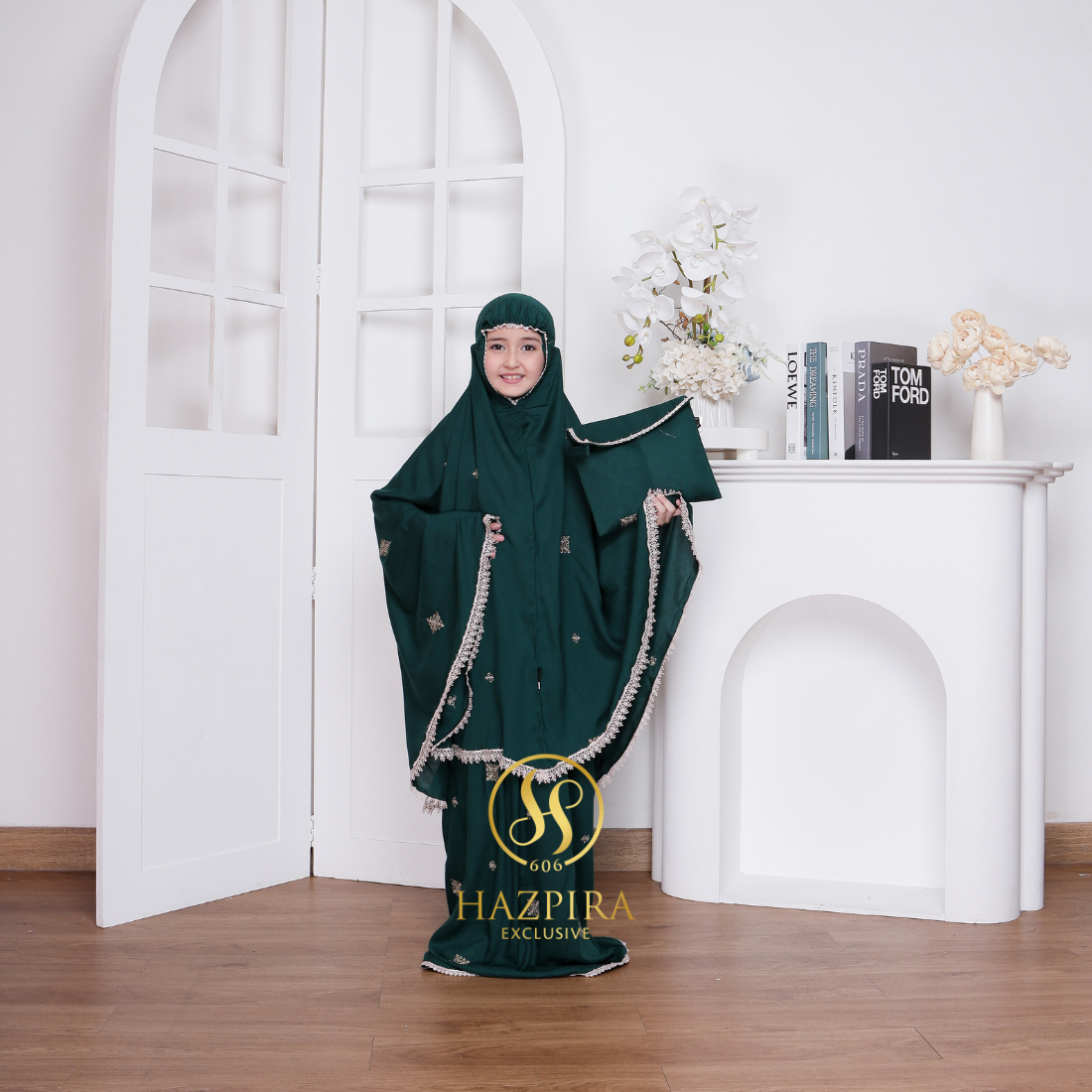 Mukena Anak Rayon Bordir Batik