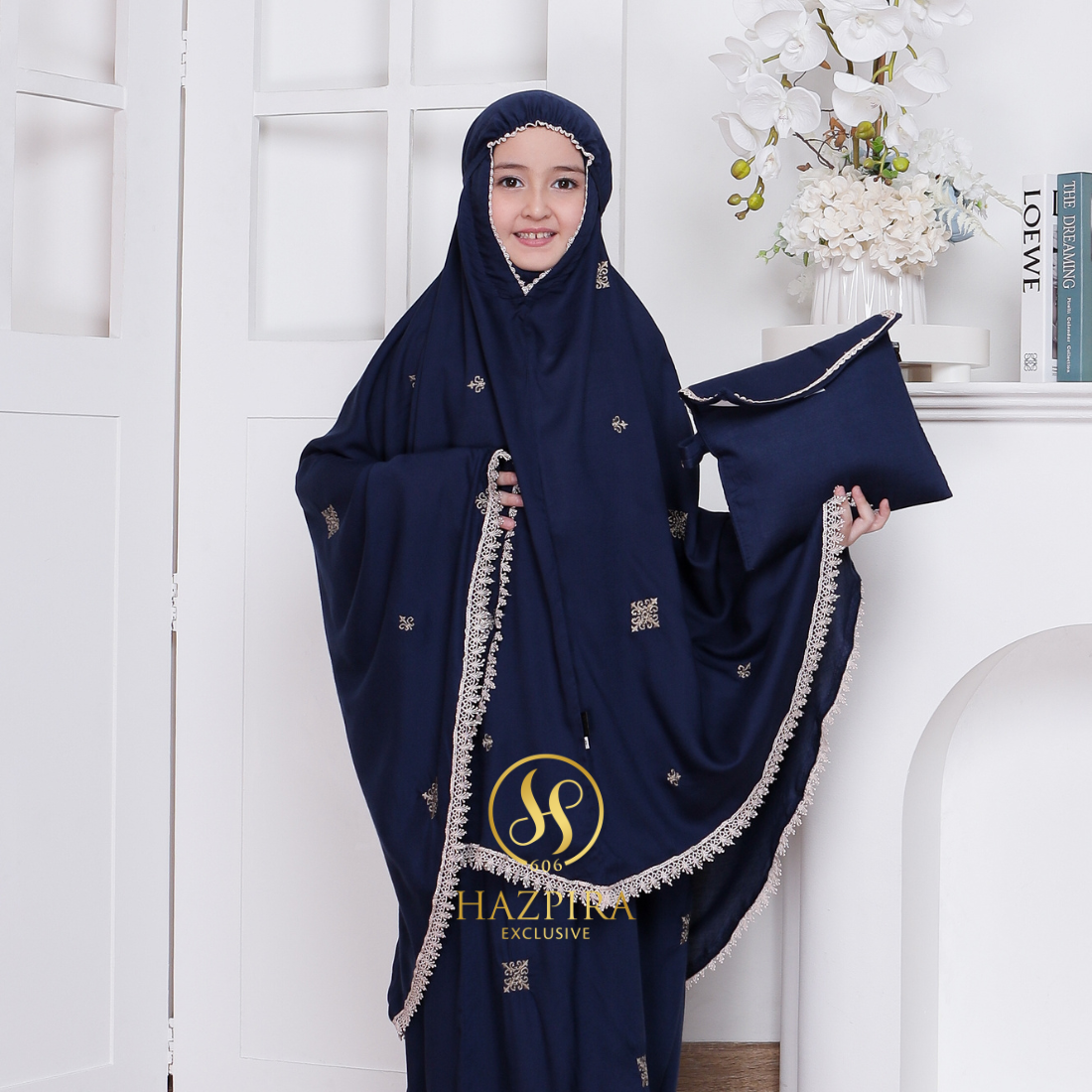 Mukena Anak Rayon Bordir Batik