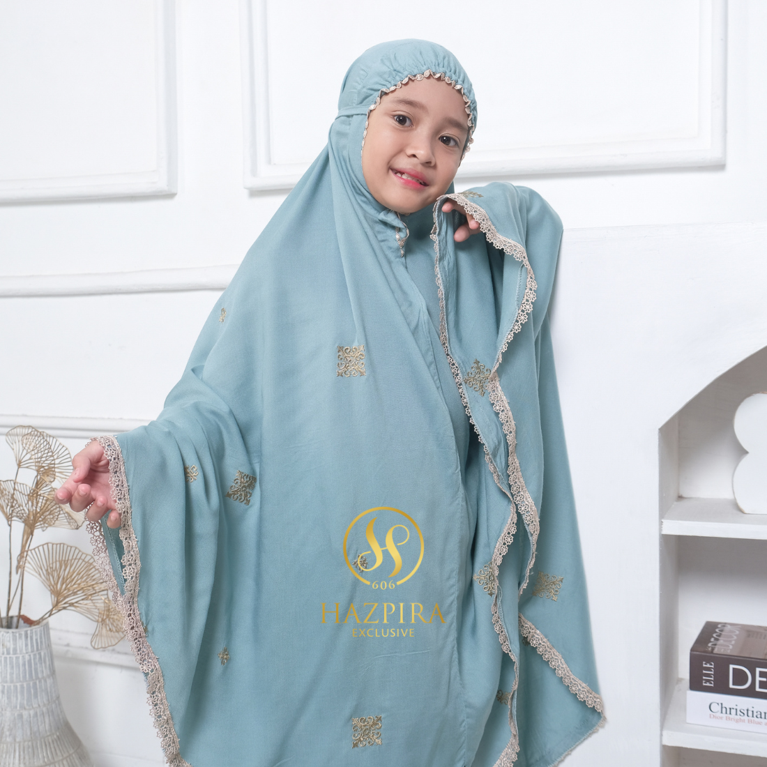 Mukena Anak Rayon Bordir Batik