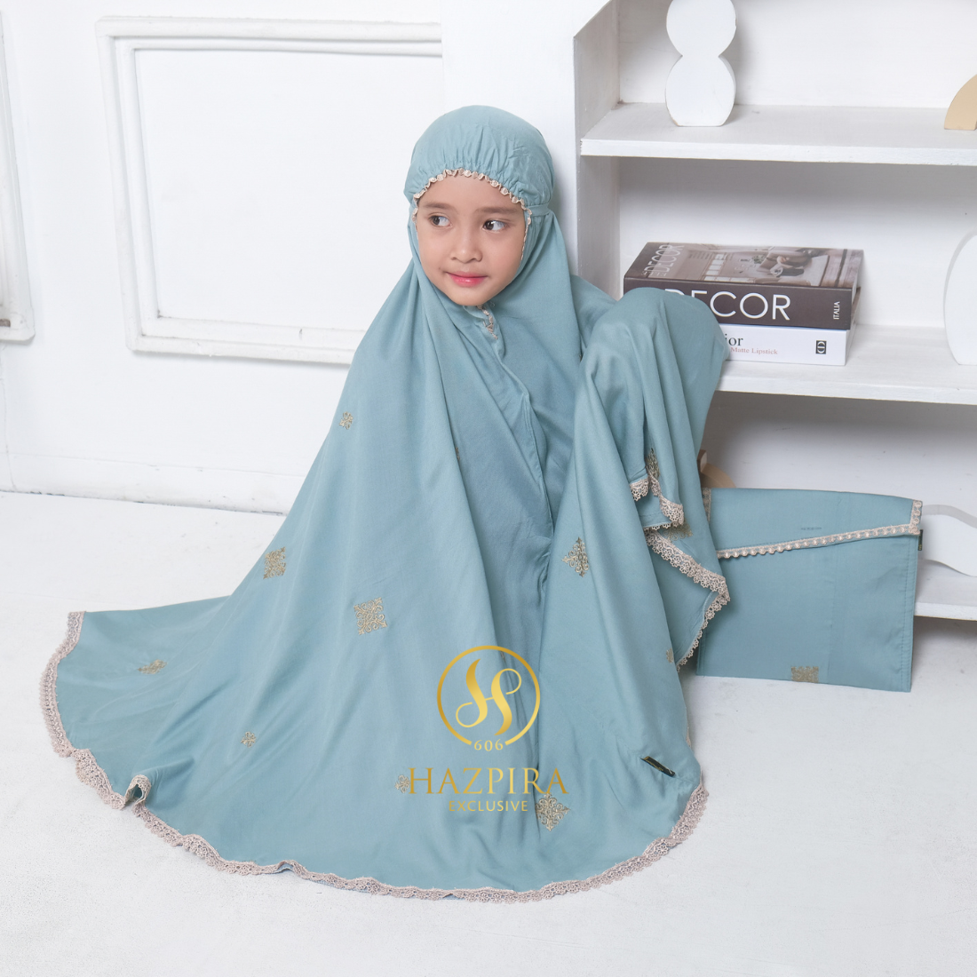Mukena Anak Rayon Bordir Batik