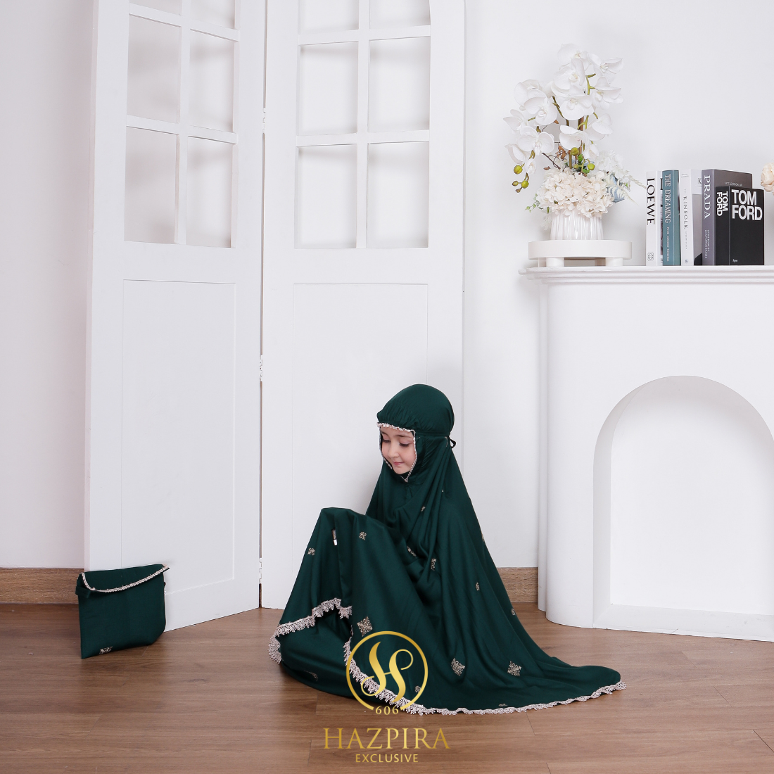 Mukena Anak Rayon Bordir Batik