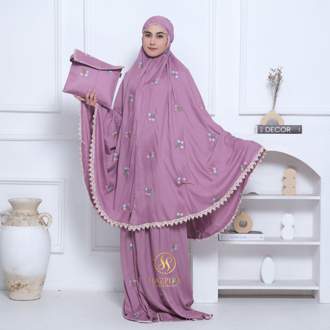 Mukena Dewasa Rayon Bordir Nadira