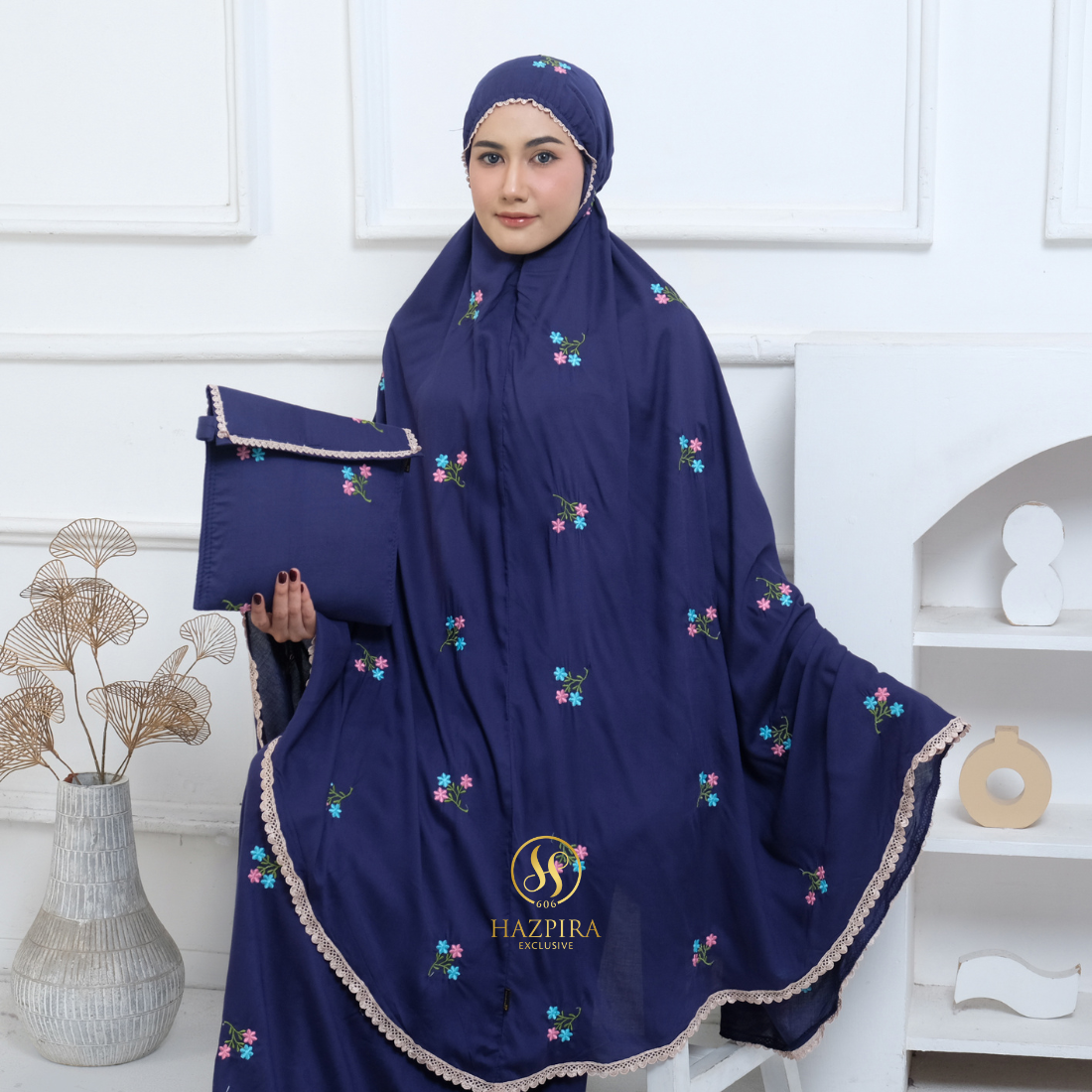 Mukena Dewasa Rayon Bordir Nadira