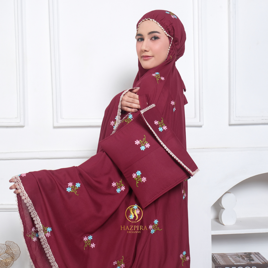 Mukena Dewasa Rayon Bordir Nadira