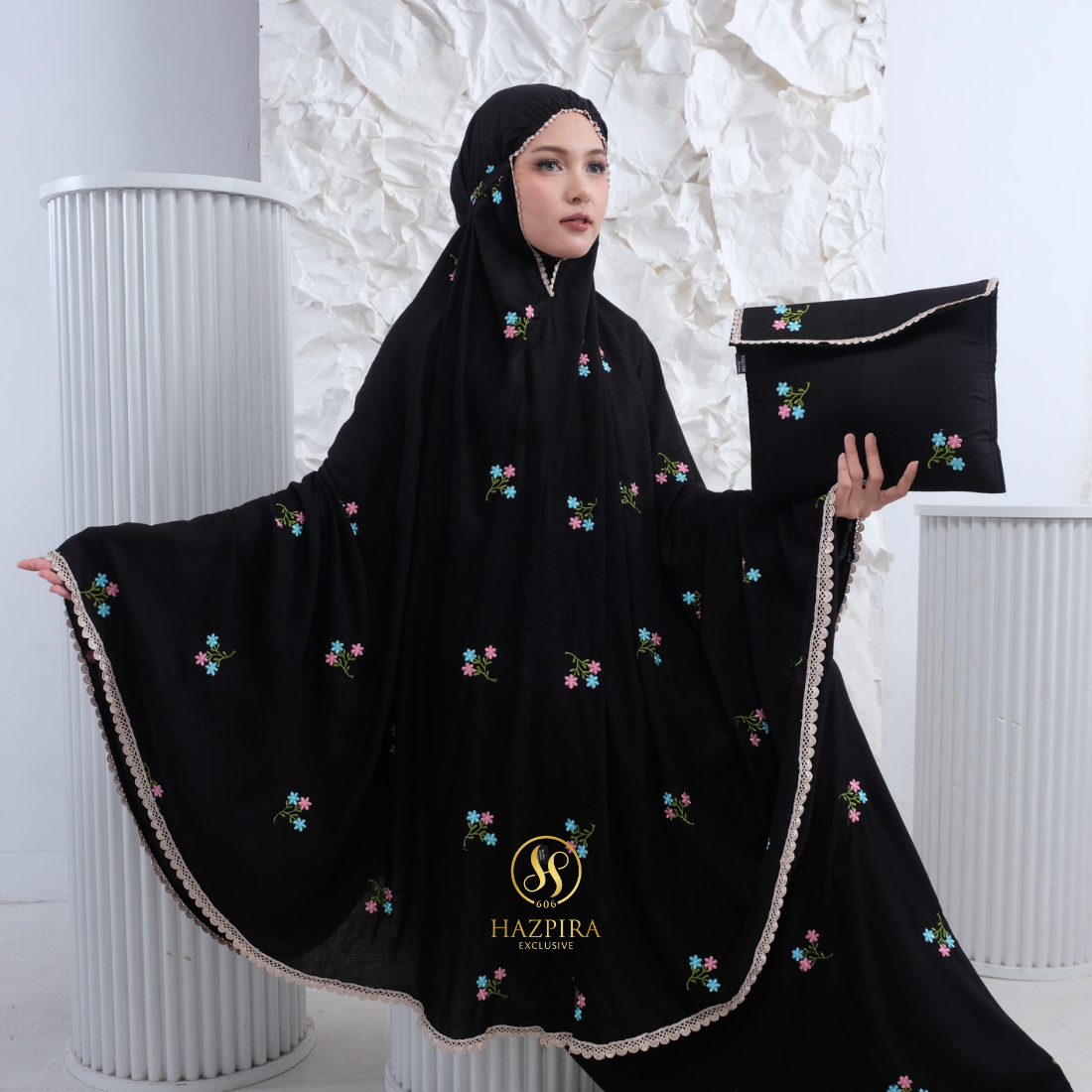 Mukena Dewasa Rayon Bordir Nadira