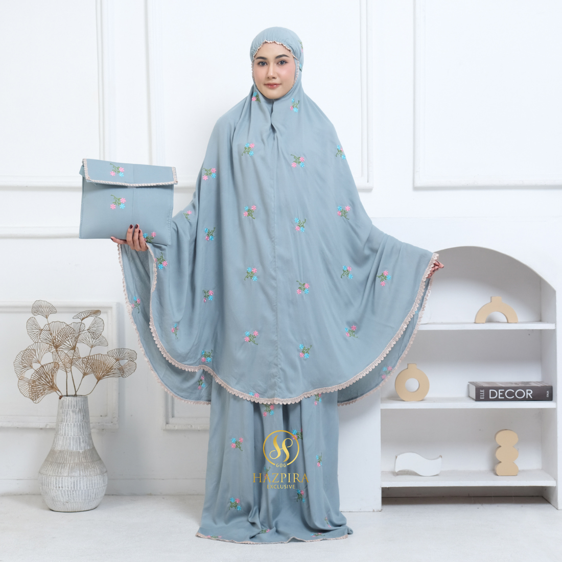 Mukena Dewasa Rayon Bordir Nadira