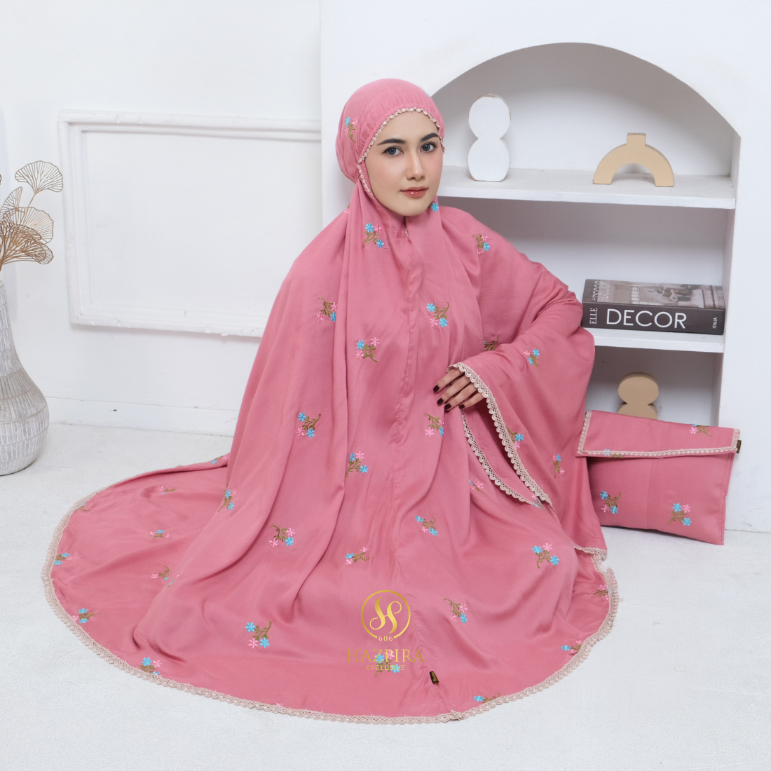 Mukena Dewasa Rayon Bordir Nadira