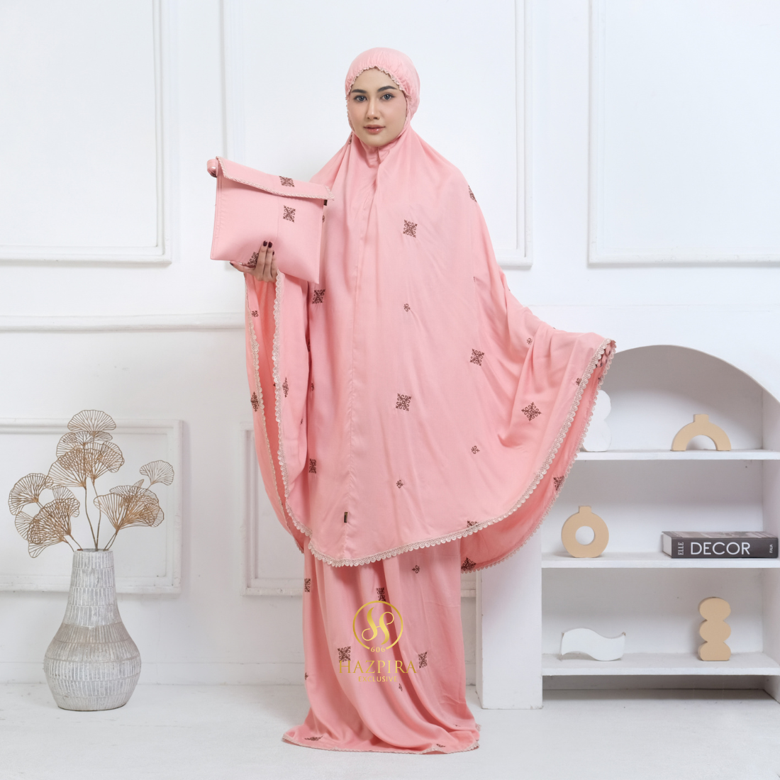 Mukena Dewasa Rayon Bordir Batik