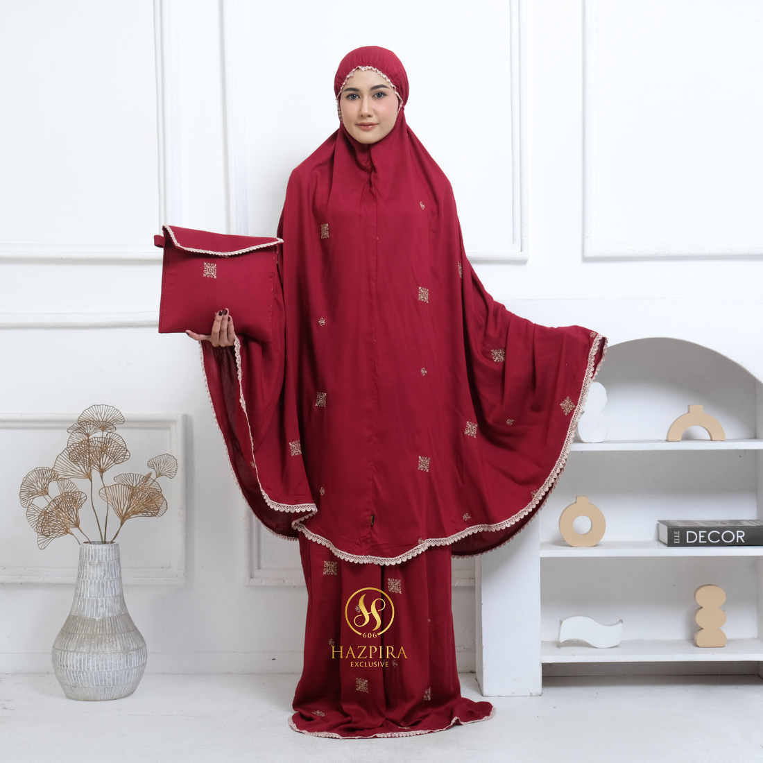 Mukena Dewasa Rayon Bordir Batik
