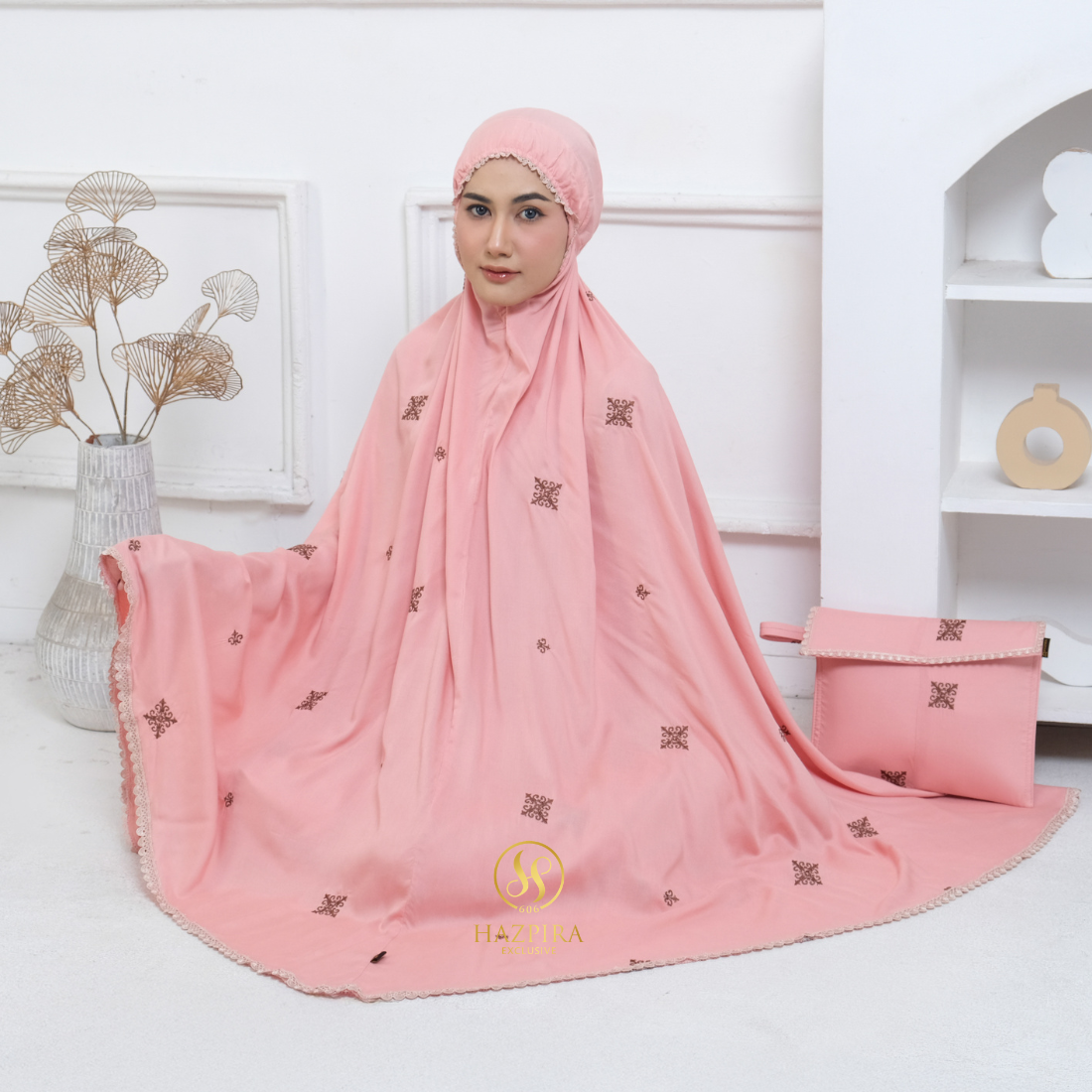 Mukena Dewasa Rayon Bordir Batik