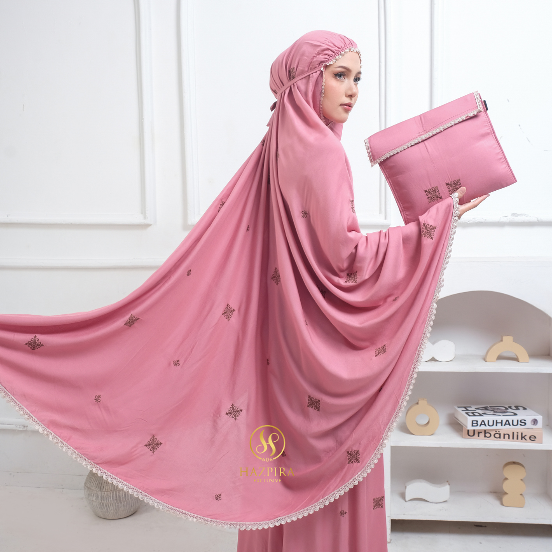 Mukena Dewasa Rayon Bordir Batik