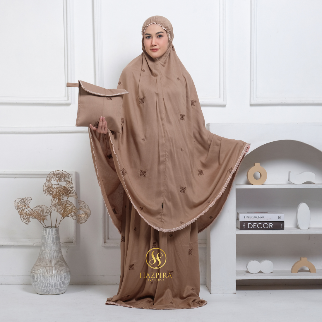 Mukena Dewasa Rayon Bordir Batik
