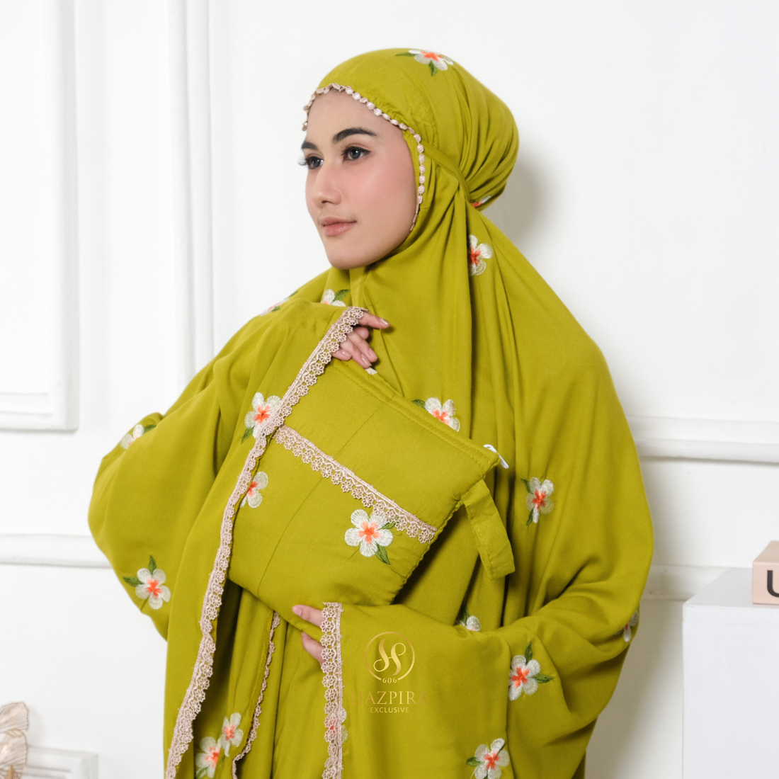Mukena Dewasa Rayon Bordir Mahalini