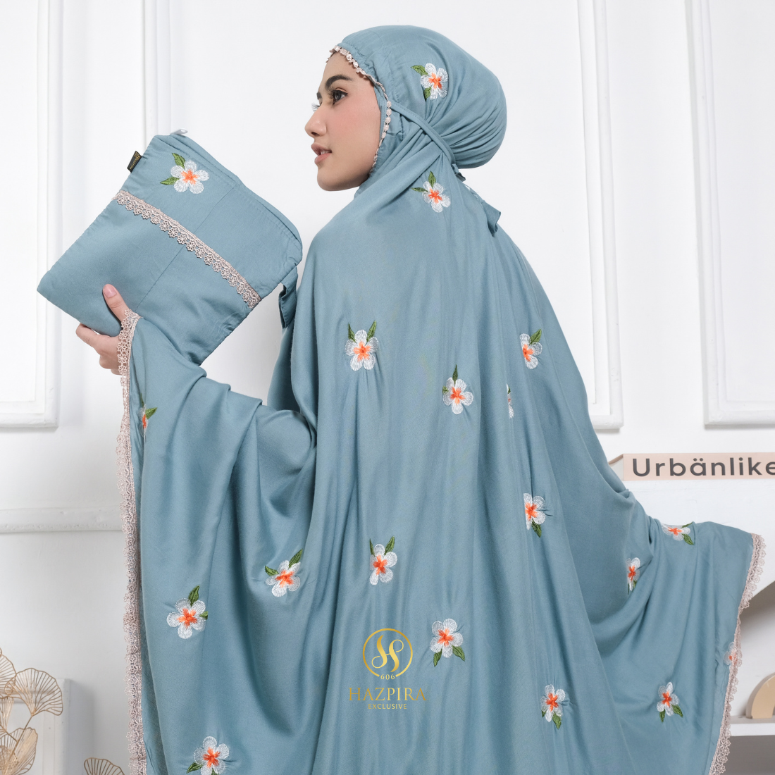 Mukena Dewasa Rayon Bordir Mahalini