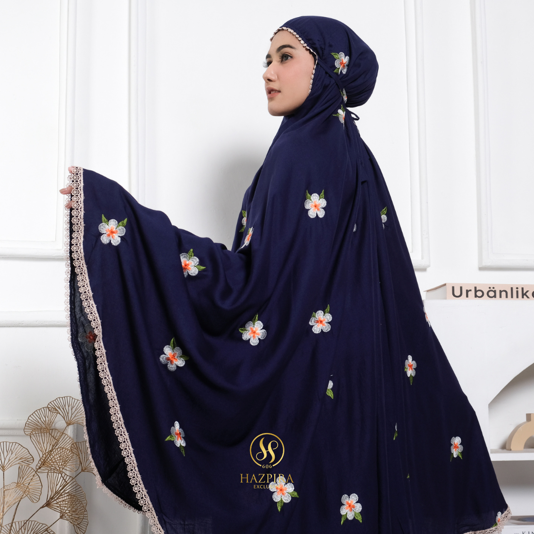 Mukena Dewasa Rayon Bordir Mahalini