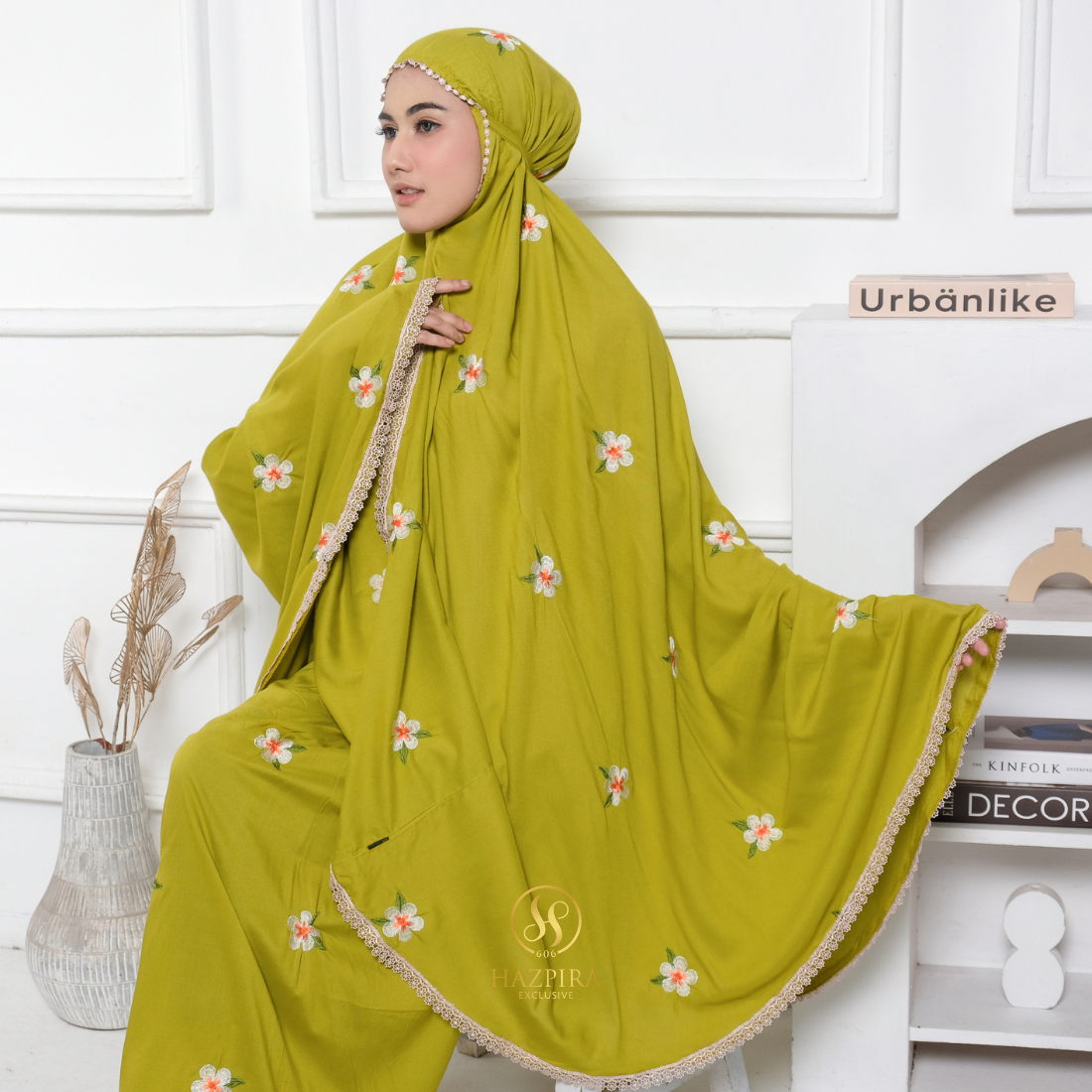 Mukena Dewasa Rayon Bordir Mahalini