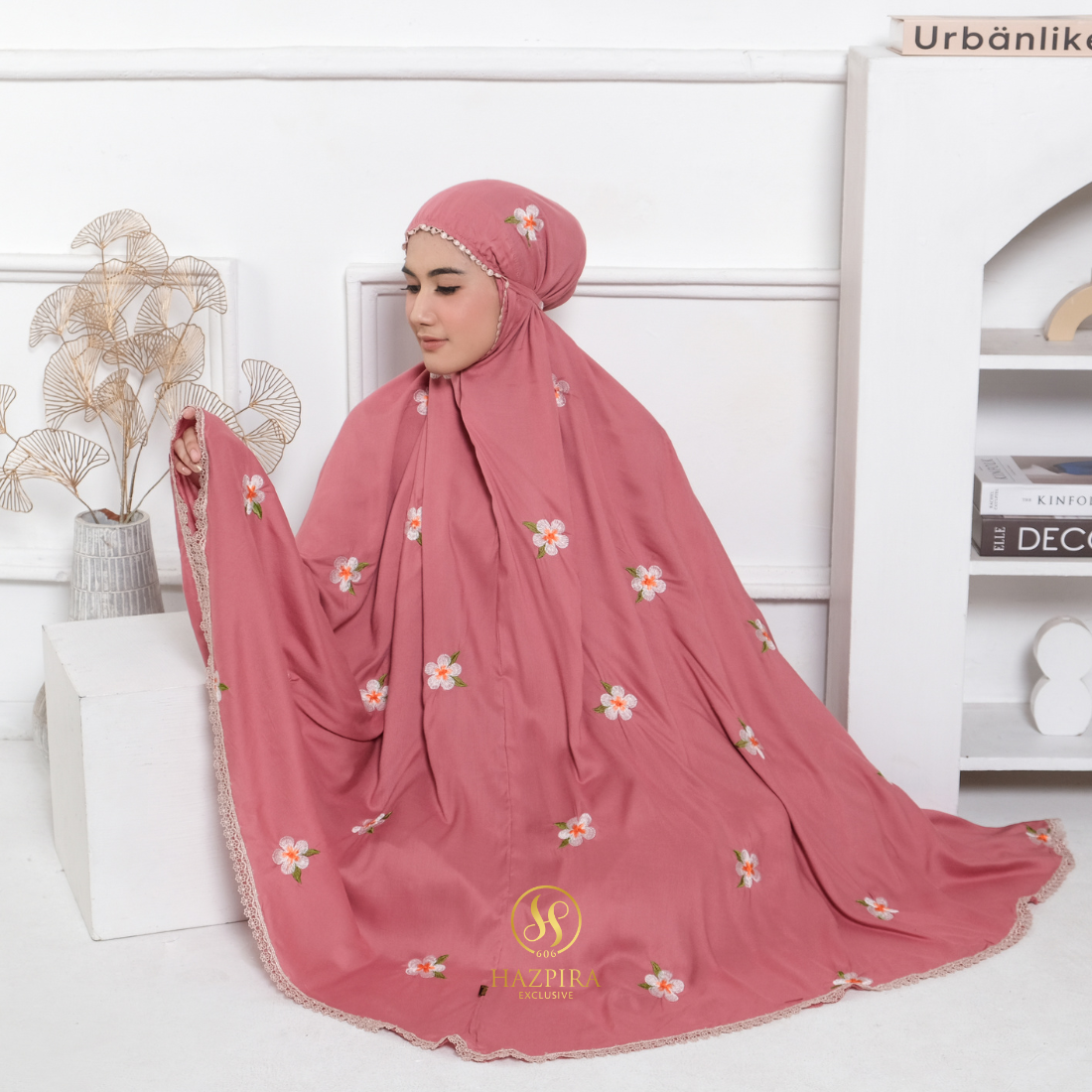 Mukena Dewasa Rayon Bordir Mahalini