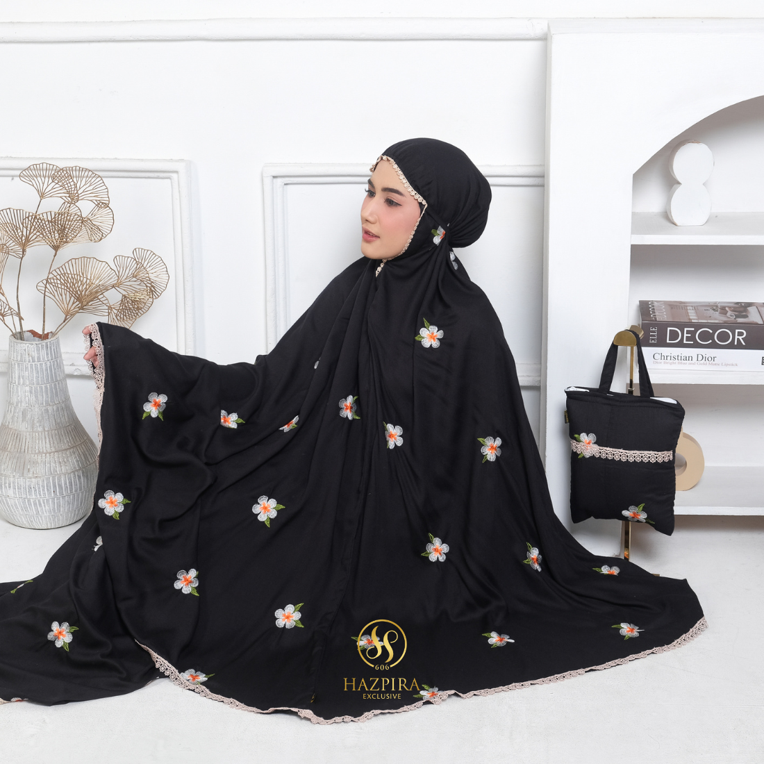 Mukena Dewasa Rayon Bordir Mahalini