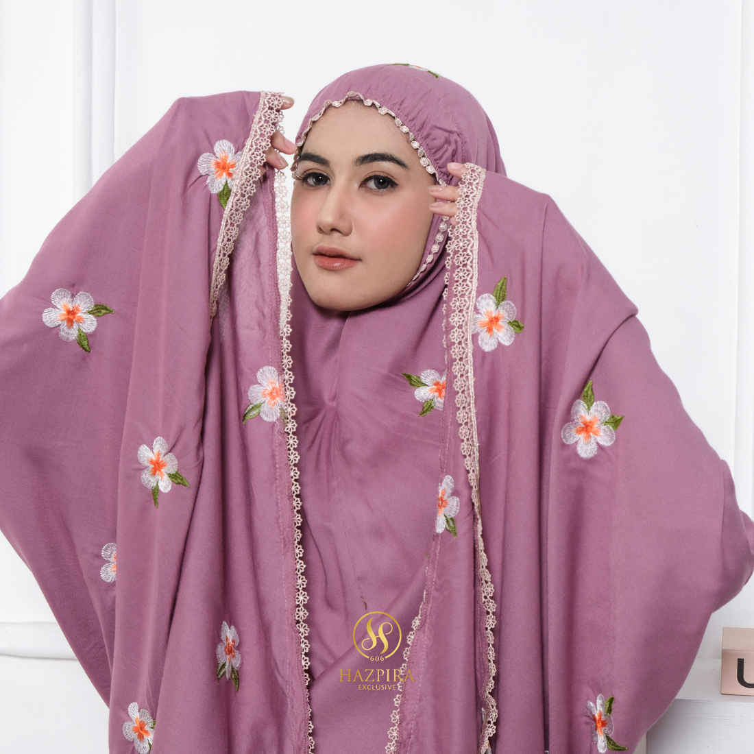 Mukena Dewasa Rayon Bordir Mahalini