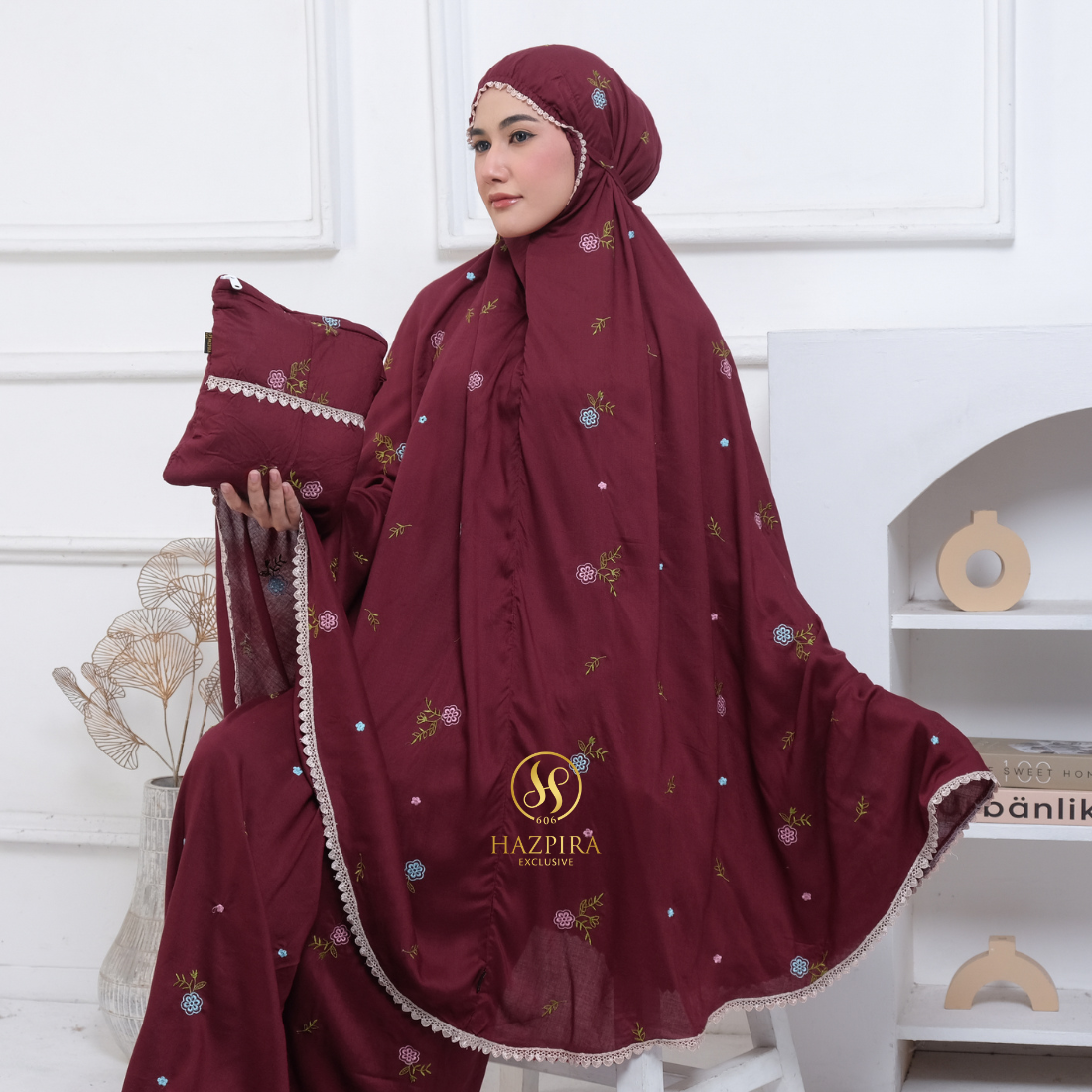 Mukena Dewasa Rayon Bordir Nahla