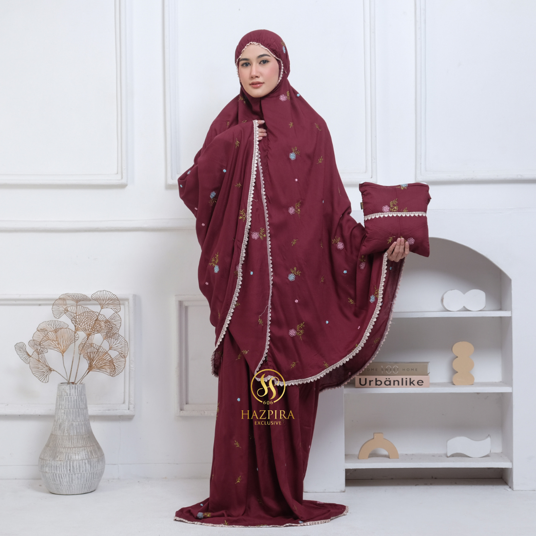 Mukena Dewasa Rayon Bordir Nahla