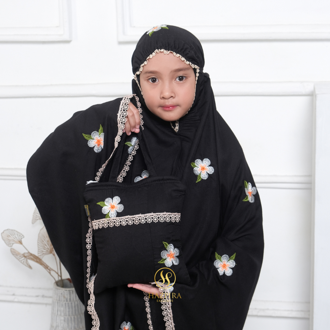Mukena Anak Rayon Bordir Mahalini