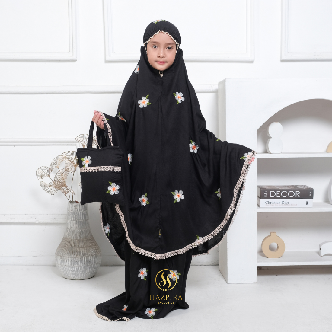 Mukena Anak Rayon Bordir Mahalini